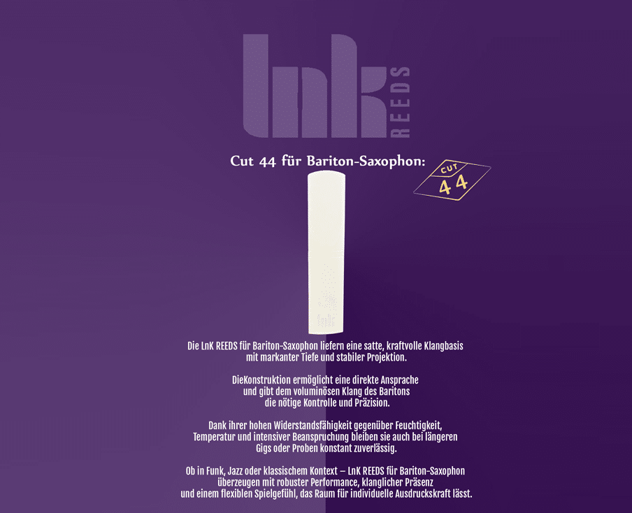 Bariton Sax Synthetic Reed LnK – Bild 2